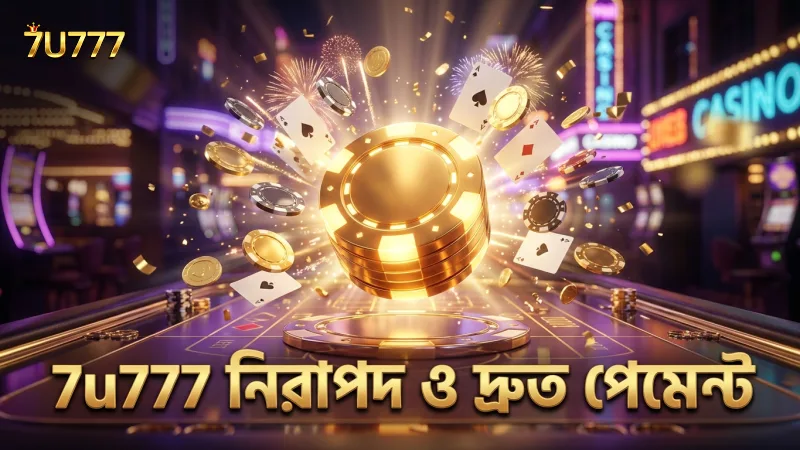 সুরক্ষিত পেমেন্ট ও দ্রুত লেনদেন 7u777 ক্যাসিনোতে নিশ্চিত