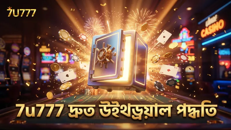 7u777 উইথড্রয়াল দ্রুততর করার জন্য সঠিক ধাপসমূহ।