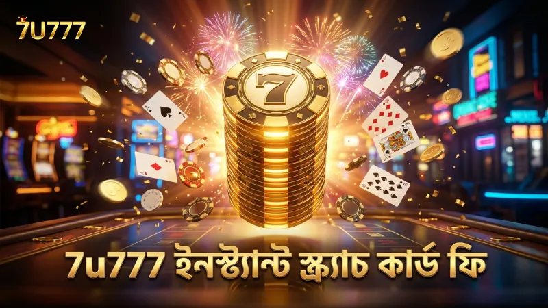 7u777-এ ইনস্ট্যান্ট স্ক্র্যাচ কার্ডের কার্যপ্রণালী এবং ফি ব্যাখ্যা।