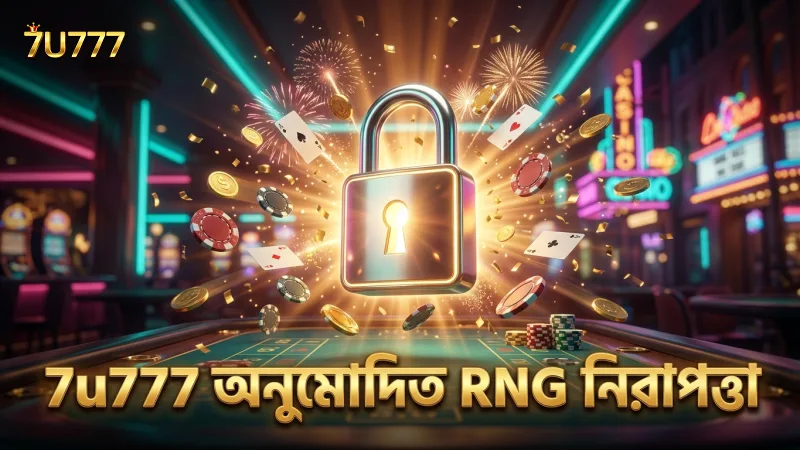 7u777 প্ল্যাটফর্মে অনুমোদিত RNG নিরাপদ খেলার নিশ্চয়তা দেয়।
