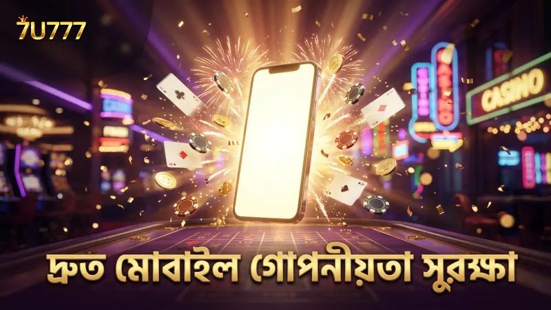 দ্রুত এবং নিরাপদ মোবাইল গেমিং অভিজ্ঞতার জন্য সুরক্ষিত গোপনীয়তা নীতি।