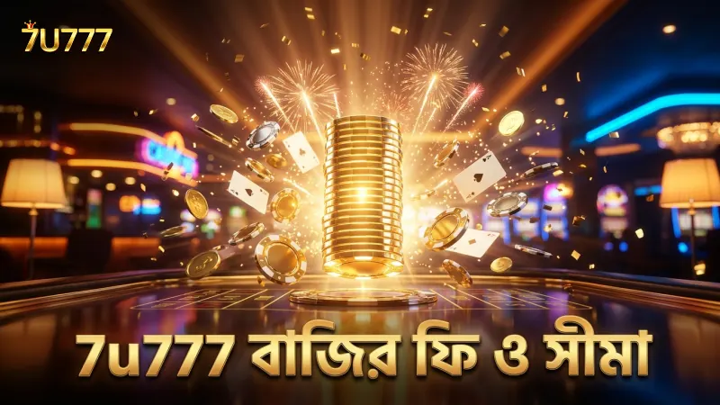 7u777 প্ল্যাটফর্মে বাজির ফি ও সীমা নির্ধারণ করে।